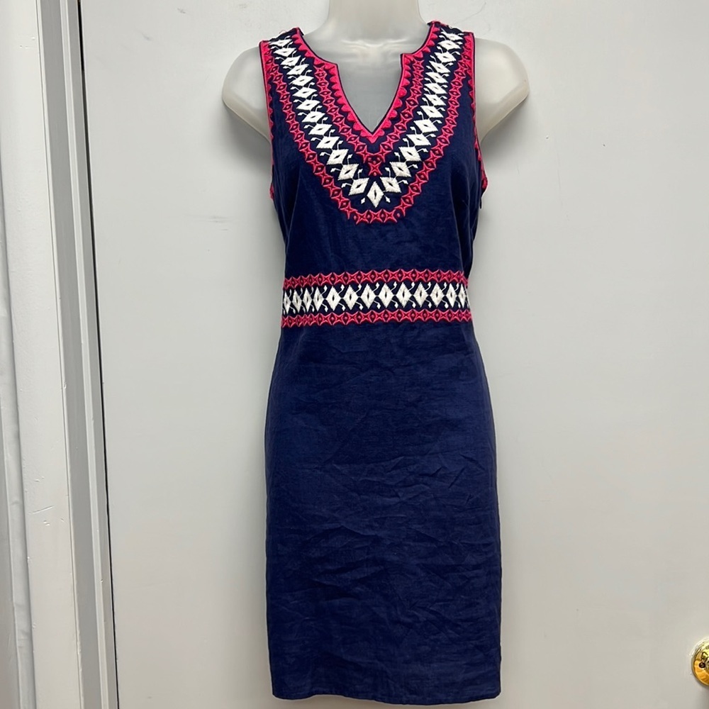 NWT Hatley Portia Dress in Patriot Blue Size Small